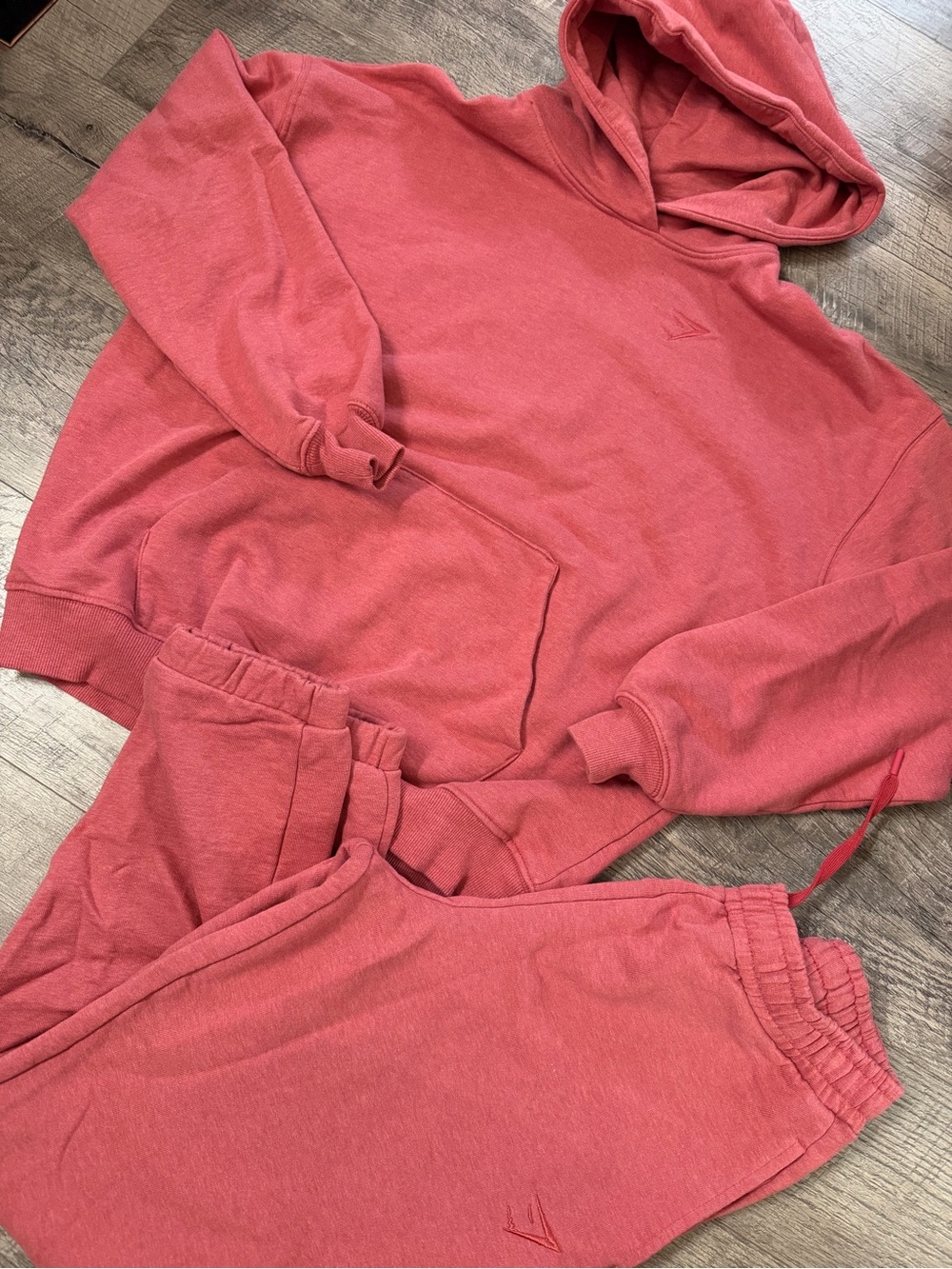 Gymshark xs Coral Sweatpants & Hoodie Set